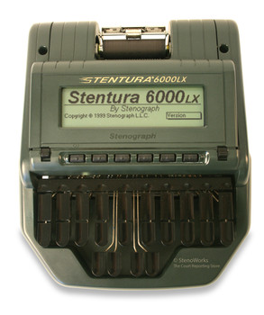 Stenograph Stentura 6000LX refurbished realtime writer top view