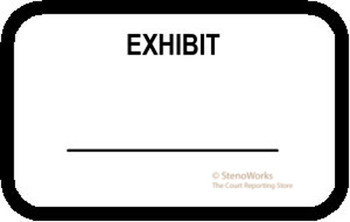 EXHIBIT Labels Stickers White Free Shipping EXHIBIT Labels Stickers White Free Shipping