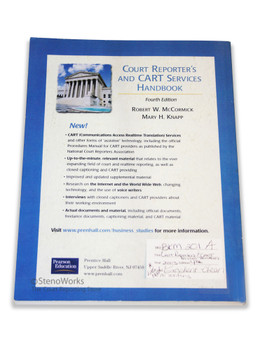 Court Reporter's and CART Services Handbook