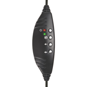 ECS OHUSB LC WordSlinger Deluxe Overhead USB Transcription Headset With Leatherette Cushions ECS OHUSB LC WordSlinger Deluxe Overhead USB Transcription Headset With Leatherette Cushions
