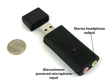 Andrea Communications - Andrea High Gain Pure Audio USB Digital Sound Card With Noise Reduction Technology Andrea Communications - Andrea High Gain Pure Audio USB Digital Sound Card With Noise Reduction Technology