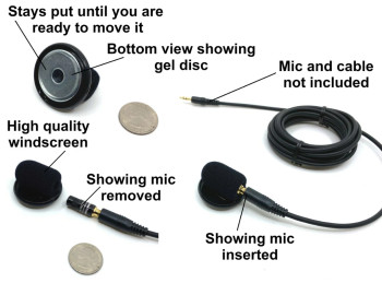 Microphone Isolation Mounting Plate