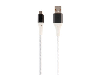 Luminex I RT Connection Cable Durable USB 2.0 (Micro) B to Type-A  Kevlar-Reinforced Nylon-Braid Cable, 6ft, White