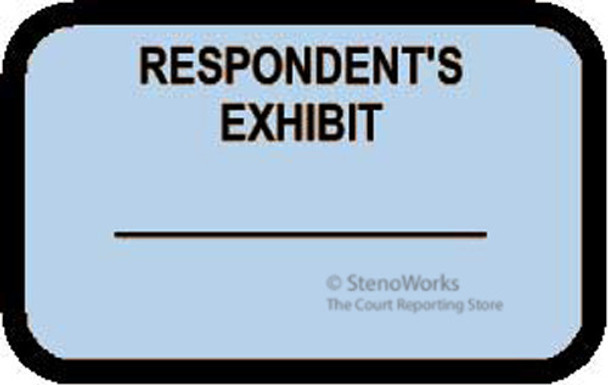 RESPONDENT'S EXHIBIT Labels Stickers Light Blue Choose Your Quantity