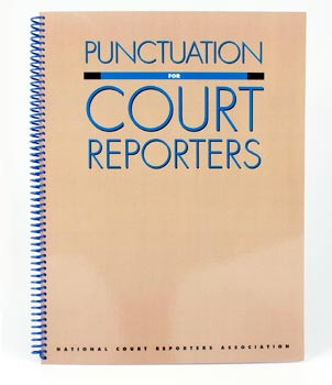 Punctuation for Court Reporters by Nathaniel Weiss, used NCRA spiral-bound court reporting punctuation reference book