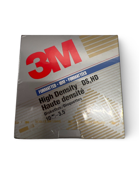 3M IBM formatted DS, HD Floppy Disks 
