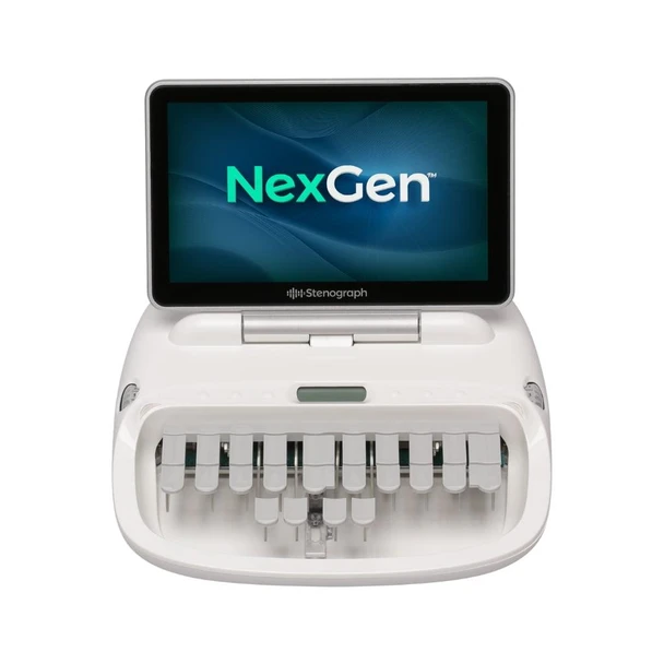 Stenograph™ NexGen White and Gray with gray keys Refurbished Package