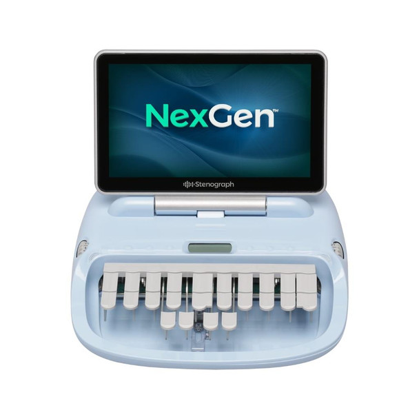 Stenograph™ NexGen Sky Blue & Gray-Raised Vowels Refurbished Package