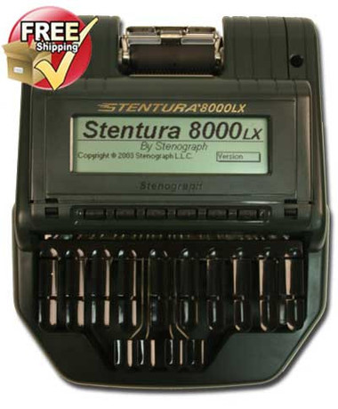 Stenograph® Stentura ® 8000LX Refurbished Paperless or Paper - StenoWorks  The Court Reporting Store