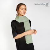 IrelandsEye Ladies Textured Scarf Sage_10001