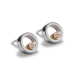 Maureen Lynch Eternal Dreams Silver/Gold Studs_10001