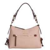 Gionni Rubina Soft Shoulder Bag Side Knot Detail Beige_0