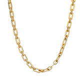 Crystals & Co Gold Chunky Box Chain Necklace