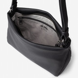 Slang Drop Faux Leather Crossbody Bag Black 3