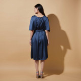 Anna May Cape Sleeve Dress