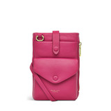 Mallow St. Medium Phone Leather Crossbody Raspberry