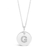 Absolute Sterling Silver Initial Necklace_10007