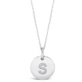 Absolute Sterling Silver Initial Necklace_10015