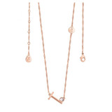 Tipperary Crystal Rose Gold Initial Pendant _10019