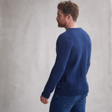 Thomas Honeycomb Crew Neck Aran Sweater_10005