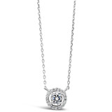 Absolute Halo Solitaire Necklace_10001