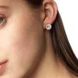 Absolute Round Stud Crystal Earrings_10001