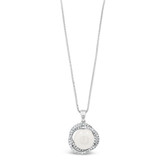 Absolute Pearl Crystal Cluster Silver Pendant_10002