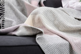 Foxford Cashmere Pink & Grey Throw_10004