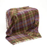John Hanly Large Green & Purple Mix Tartan Picnic Blanket_10001
