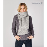 IrelandsEye Luxe Grey Aran Scarf_10001