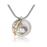 Jill Graham Kathleen Pendant Small Silver With 18ct Gold_10001