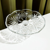 Killarney Crystal Trinity Footed Cake Plate  _10006