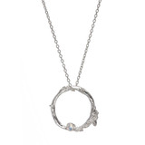 Loinnir Jewellery Irish Shrubbery Moonstone Silver Necklace_10001