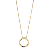 NJO 9K Yellow Gold Cubic Screw Set Open Circle Pendant_10001