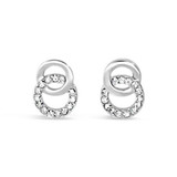 Absolute Silver Double Circle Earrings_10002