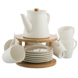 Belleek Pekoe 13 Piece Set & Stand_10002