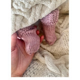Beo Baby's First Aran Hat & Socks Set Pink _10002