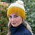Erin Knitwear Aran Cable Bobble Hat Yellow_10001