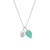 Juvi Relic Charm Necklace Silver Aqua Chalcedony_10001