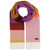 Fraas Cashmink Colourblock Stripe Scarf Purple_0