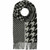 Large Black Dogtooth Scarf 