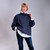 Jill & Gill High Neck Botanical Sweater Grey_10001