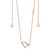 Tipperary Crystal Rose Gold Initial Pendant _10004
