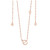 Tipperary Crystal Rose Gold Initial Pendant _10005