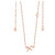 Tipperary Crystal Rose Gold Initial Pendant _10006