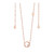 Tipperary Crystal Rose Gold Initial Pendant _10015