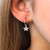 Absolute Silver Half Hoop with Star Drop Earrings_10001