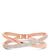 Absolute Rose Gold Clear Crystal Stones Bangle_10002