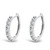 Absolute Sterling Silver Stone Set Hoop Earrings_10002