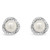 Absolute Small Pearl Crystal Silver Stud Earrings_10002